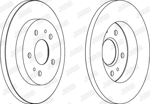 Jurid 562291J - Brake Disc autospares.lv