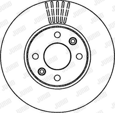 Jurid 562268J - Brake Disc autospares.lv