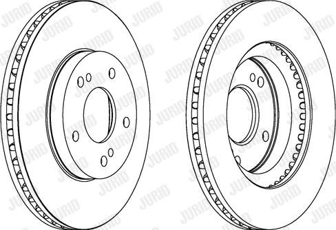 Jurid 562281J - Brake Disc autospares.lv