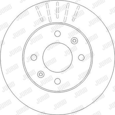 Jurid 562273J-1 - Brake Disc autospares.lv