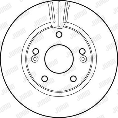 Jurid 562789J-1 - Brake Disc autospares.lv