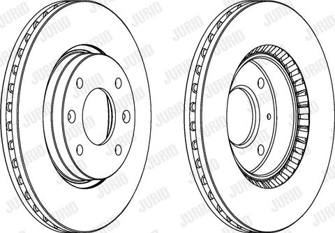 Jurid 562734J-1 - Brake Disc autospares.lv