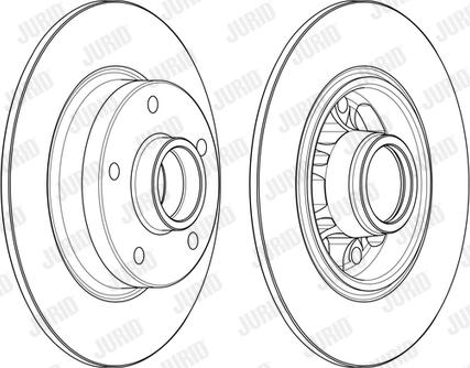 Jurid 562732J - Brake Disc autospares.lv