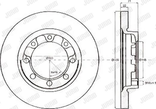 Jurid 567143J - Brake Disc autospares.lv