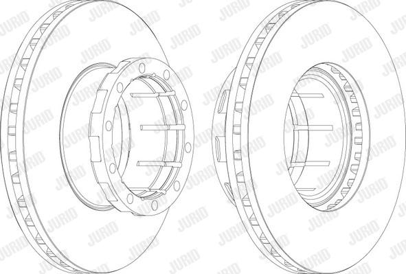 Jurid 567110J - Brake Disc autospares.lv