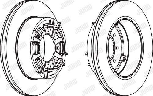 Jurid 567128J - Brake Disc autospares.lv