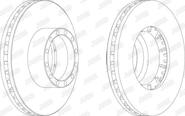 Jurid 567802J - Brake Disc autospares.lv