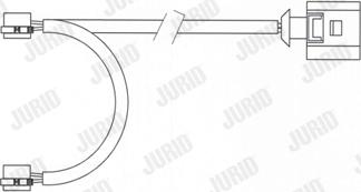 Jurid 581450 - Warning Contact, brake pad wear autospares.lv