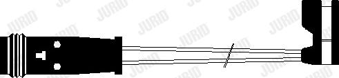 Jurid 581404 - Warning Contact, brake pad wear autospares.lv