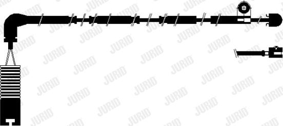 Jurid 581433 - Warning Contact, brake pad wear autospares.lv