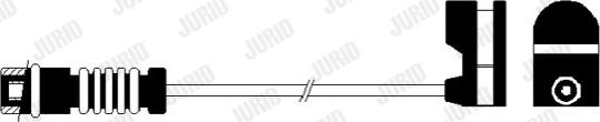 Jurid 581428 - Warning Contact, brake pad wear autospares.lv