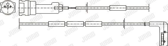 Jurid 581338 - Warning Contact, brake pad wear autospares.lv