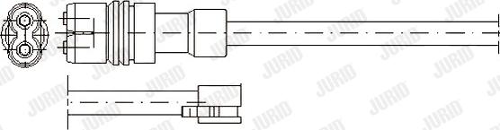 Jurid 581320 - Warning Contact, brake pad wear autospares.lv