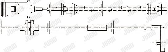 Jurid 581376 - Warning Contact, brake pad wear autospares.lv