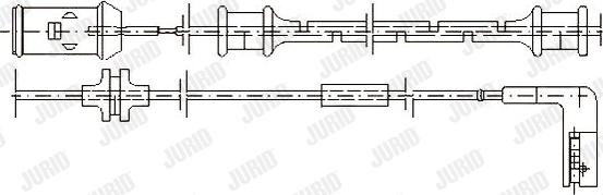 Jurid 581371 - Warning Contact, brake pad wear autospares.lv