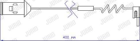 Jurid 587000 - Warning Contact, brake pad wear autospares.lv