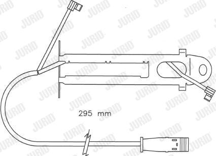 Jurid 587022 - Warning Contact, brake pad wear autospares.lv