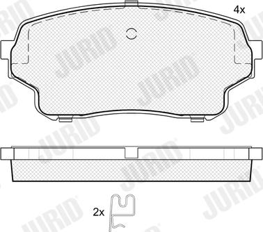 Jurid 574095J - Brake Pad Set, disc brake autospares.lv