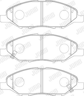 Jurid 574049J - Brake Pad Set, disc brake autospares.lv