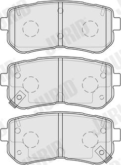 Jurid 574047J - Brake Pad Set, disc brake autospares.lv