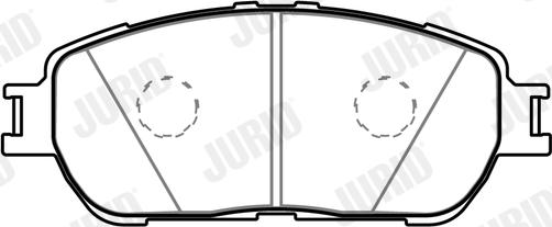 Jurid 574019J - Brake Pad Set, disc brake autospares.lv