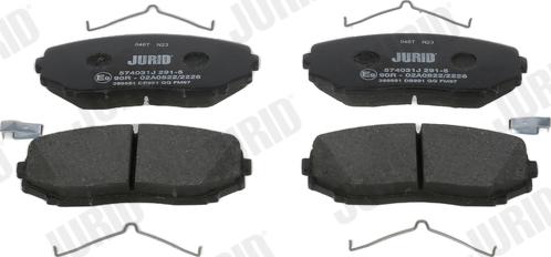 Jurid 574031J - Brake Pad Set, disc brake autospares.lv