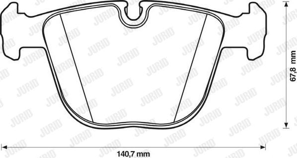 Jurid 571991J-AS - Brake Pad Set, disc brake autospares.lv