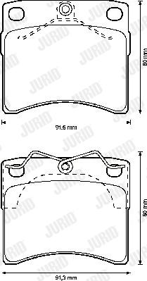 Jurid 571948J - Brake Pad Set, disc brake autospares.lv