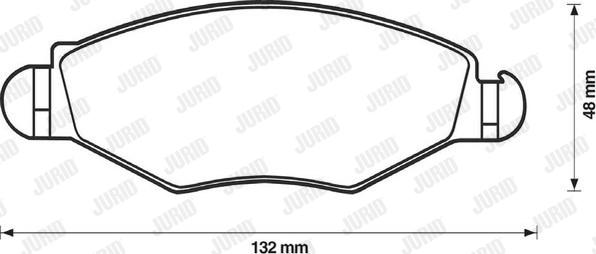 Jurid 571954D - Brake Pad Set, disc brake autospares.lv