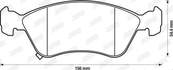 Jurid 571958J - Brake Pad Set, disc brake autospares.lv