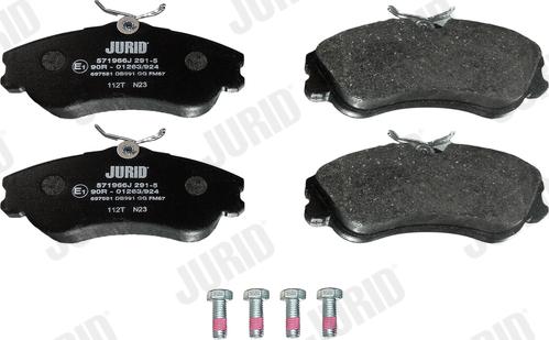 Jurid 571966J - Brake Pad Set, disc brake autospares.lv