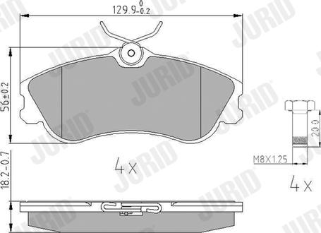 Jurid 571966J - Brake Pad Set, disc brake autospares.lv