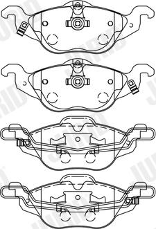 Jurid 571968J - Brake Pad Set, disc brake autospares.lv