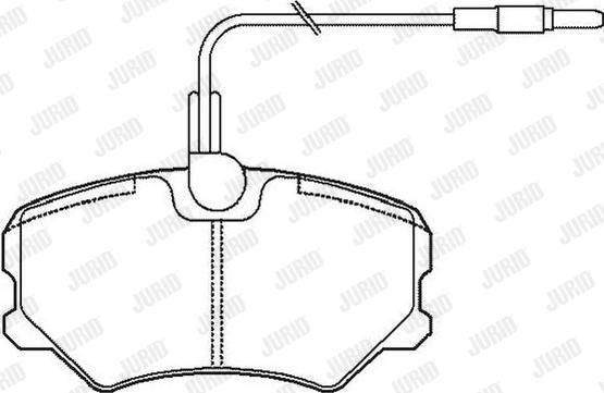 Jurid 571904J - Brake Pad Set, disc brake autospares.lv