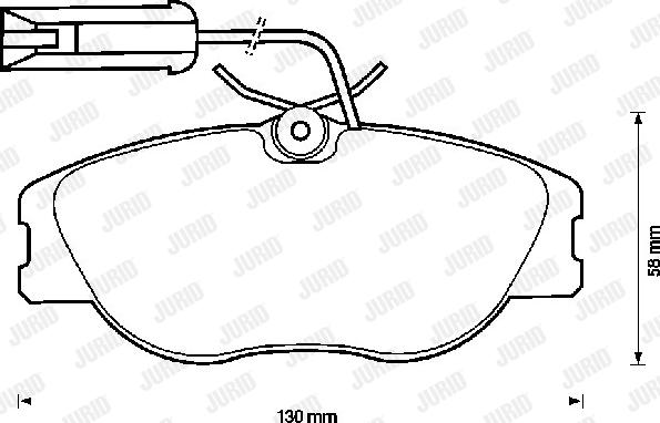 Jurid 571905J - Brake Pad Set, disc brake autospares.lv