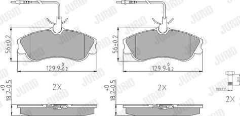 Jurid 571919J - Brake Pad Set, disc brake autospares.lv