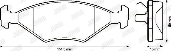 Jurid 571916J - Brake Pad Set, disc brake autospares.lv