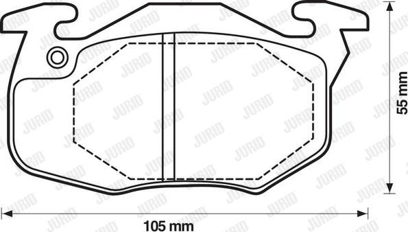 Jurid 571911D - Brake Pad Set, disc brake autospares.lv