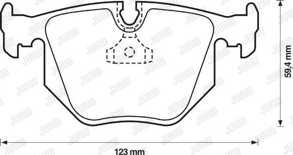Jurid 571918J-AS - Brake Pad Set, disc brake autospares.lv