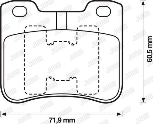 Jurid 571912D - Brake Pad Set, disc brake autospares.lv