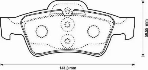 Jurid 571989J-AS - Brake Pad Set, disc brake autospares.lv