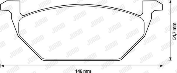 Jurid 571985JC - Brake Pad Set, disc brake autospares.lv