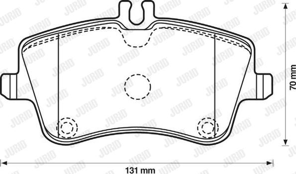 Jurid 571986J - Brake Pad Set, disc brake autospares.lv