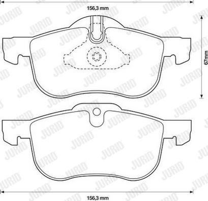 Jurid 571980D - Brake Pad Set, disc brake autospares.lv