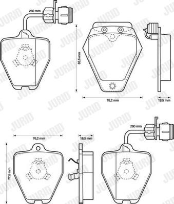 Jurid 571983J - Brake Pad Set, disc brake autospares.lv