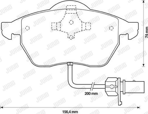 Jurid 571982D - Brake Pad Set, disc brake autospares.lv