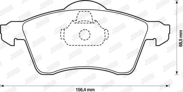 Jurid 571934J - Brake Pad Set, disc brake autospares.lv