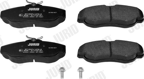 Jurid 571937J - Brake Pad Set, disc brake autospares.lv