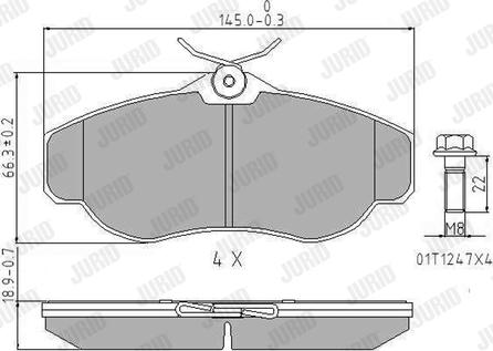 Jurid 571937J - Brake Pad Set, disc brake autospares.lv