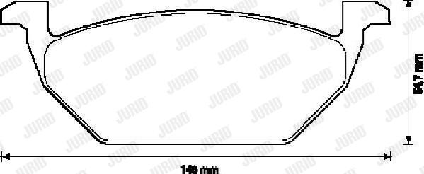 Jurid 571929J - Brake Pad Set, disc brake autospares.lv